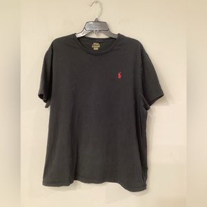 Polo Ralph Lauren Black T-Shirt 100% Cotton in Size XXL. Preloved.